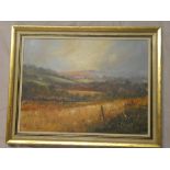 Richard Blowey - oil on canvas West Cornwall landscape,
