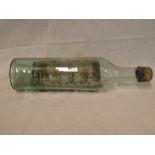 An old model ship-in-a-bottle