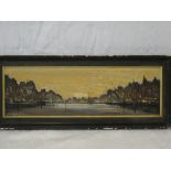 Kingwood - oil on board River scene, signed,