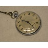 A Japanese Seikosha Right pocket watch with circular dial in nickel case