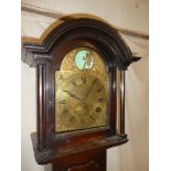An early 19th Century longcase clock with 11" brass arched dial by Oldham of Southam,