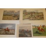 A selection of various/ hunting prints including Dodson's " Dodson's Hunting Incidents - A Check