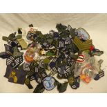 A large selection of USAF rank insignia and cloth badges