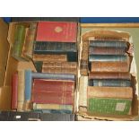 Two boxes of various volumes including journal of Louis XVI 1798;
