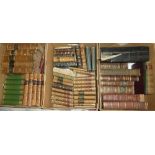 A selection of various leather bound volumes and others etc.