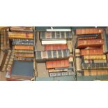 A selection of various leather bound volumes and others etc.
