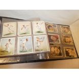 Two albums containing sets and part sets of large size cigarette cards including Wills - Arms of