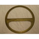 A Cornish mine surveyors brass circular protractor with calibrated dial by William Wilton of St Day,