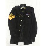 An EIIR Royal Marines Colour Sergeant's tunic with anodised insignia,