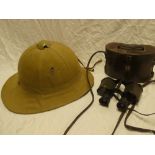 A pair of First War officers binoculars by Kershaw & Sons Leeds dated 1918 in fitted case and a