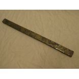 An unmarked Cornish mining tin bar ingot from Levant Mine,