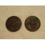 Two copy Cornish 1811 mining pennies