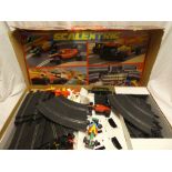 A Scalextric Formula One race set with two cars and accessories in original box