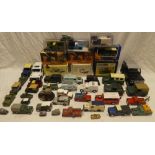 A selection of approximately 40 various diecast Land Rover vehicles,