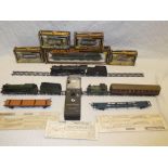 A selection of 00 gauge railway items including boxed Mainline C0-C01 diesel locomotive,