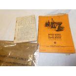 A Massey-Harris original service manual for a 701 baler,