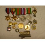 A 1939/45 star, Burma star, defence and war medals,