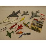 A selection of various diecast aircraft including Matchbox Spitfire, Corgi Concorde and others etc.