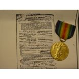 A First War Victory medal awarded to No. 16421 C. Sjt. H. R.