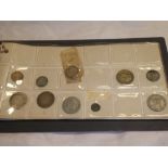 A selection of mainly mixed GB pre-decimal coins including some silver examples,