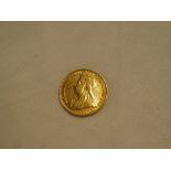 A late Victorian 1899 gold sovereign (vf)