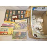 A large selection of various sets and part sets of cigarette cards and tea cards,