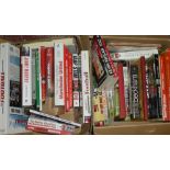 A selection of various football related books,