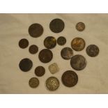 A small selection of mixed Foreign coins