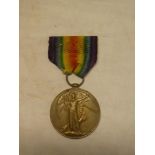 A First War Victory medal awarded to 2.Lieut. H.