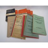 A quantity of mixed timetable books of various years,