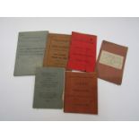 Six GER and LNER instruction books to include Train Examiners, Gangers,