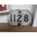 A cast iron GER. bridge plate 1128