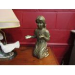 A Pastimes gilt figure of kneeling child,