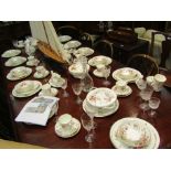 A Royal Albert China Garden pattern dinner and tea set,