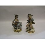 A pair of Capodimonte figures