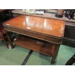 A mahogany two tier coffee table,