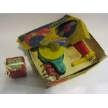 A vintage Selcol Kid-E-Phone child's record player, boxed Progress Gyroscope,