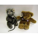 A Henry Warmheart teddy and Charlie Bears retired Rat, no.