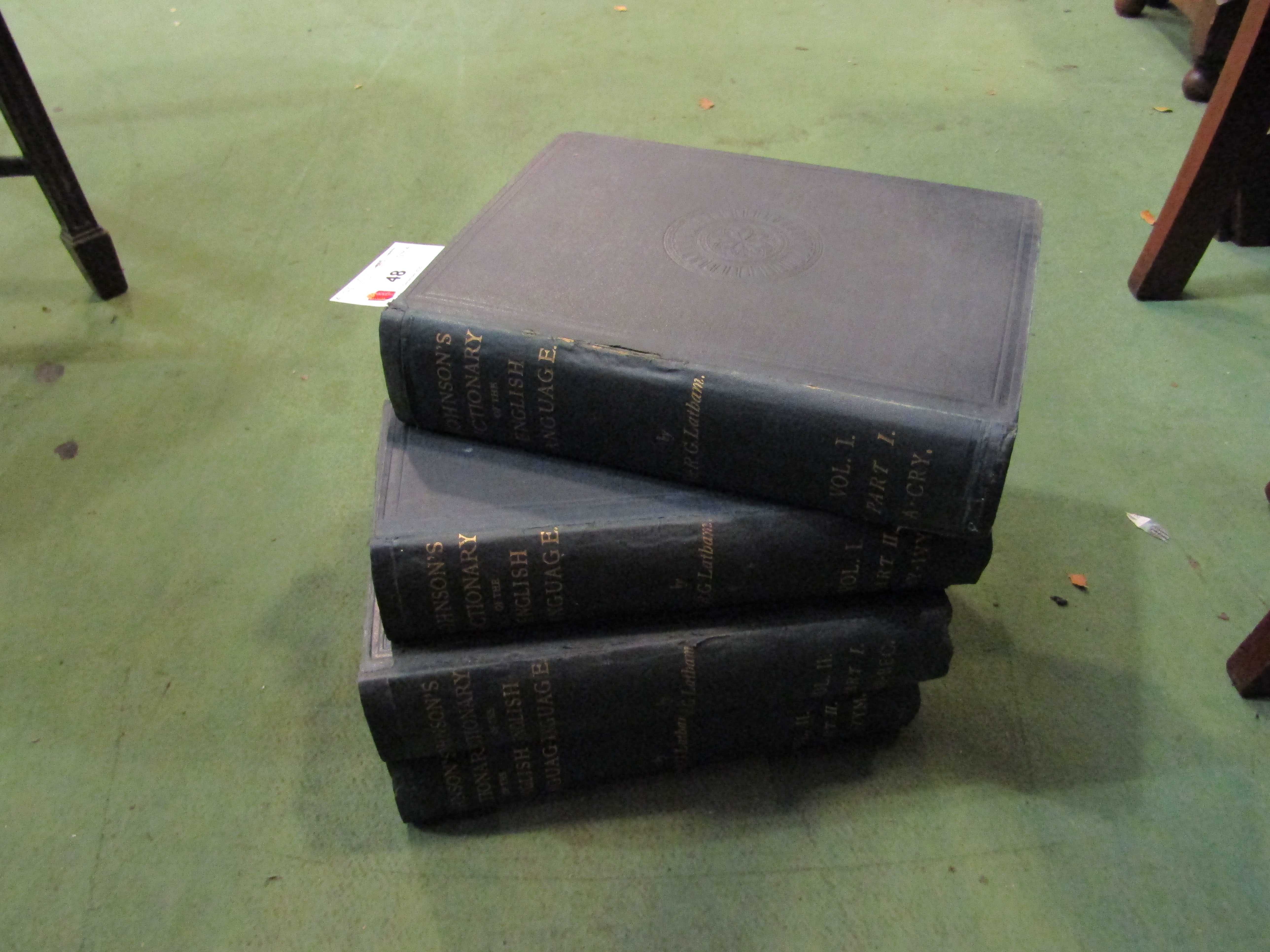 "Johnson's Dictionary of the English Language" four volumes