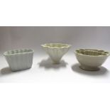 Three 19th Century ceramic jelly moulds