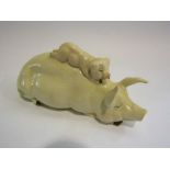 A Beswick sow with piglets