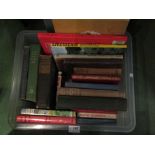 A box of mixed books including The Lat of the Mohicans,