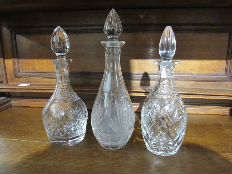 Three crystal glass decanters including Edinburgh International & Edinburgh - Image 2 of 2