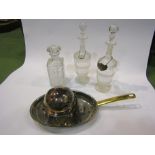 Three decanters a/f,