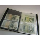 29 English £1 notes, Jo Page, plus two 10 shilling notes,