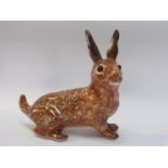 A Winstanley brown hare a/f,
