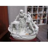 A French figural group,