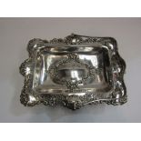 A silver plated sweet cake basket,