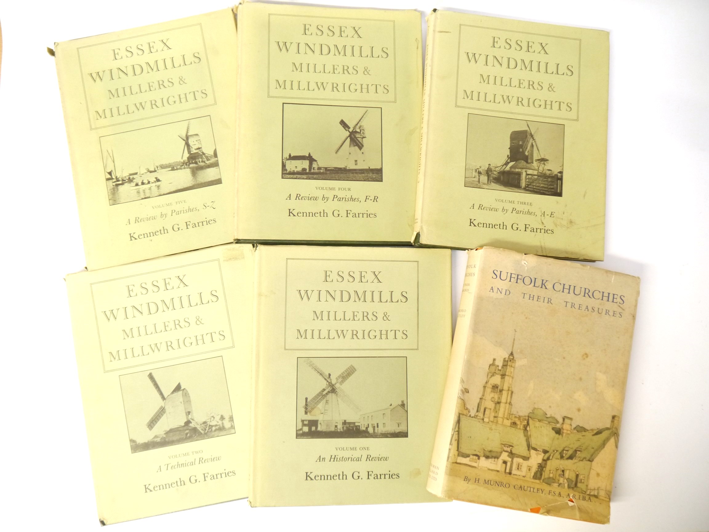 K.G. Farries: 'Essex Windmills, Millers and Millwrights' illustrated F.L.