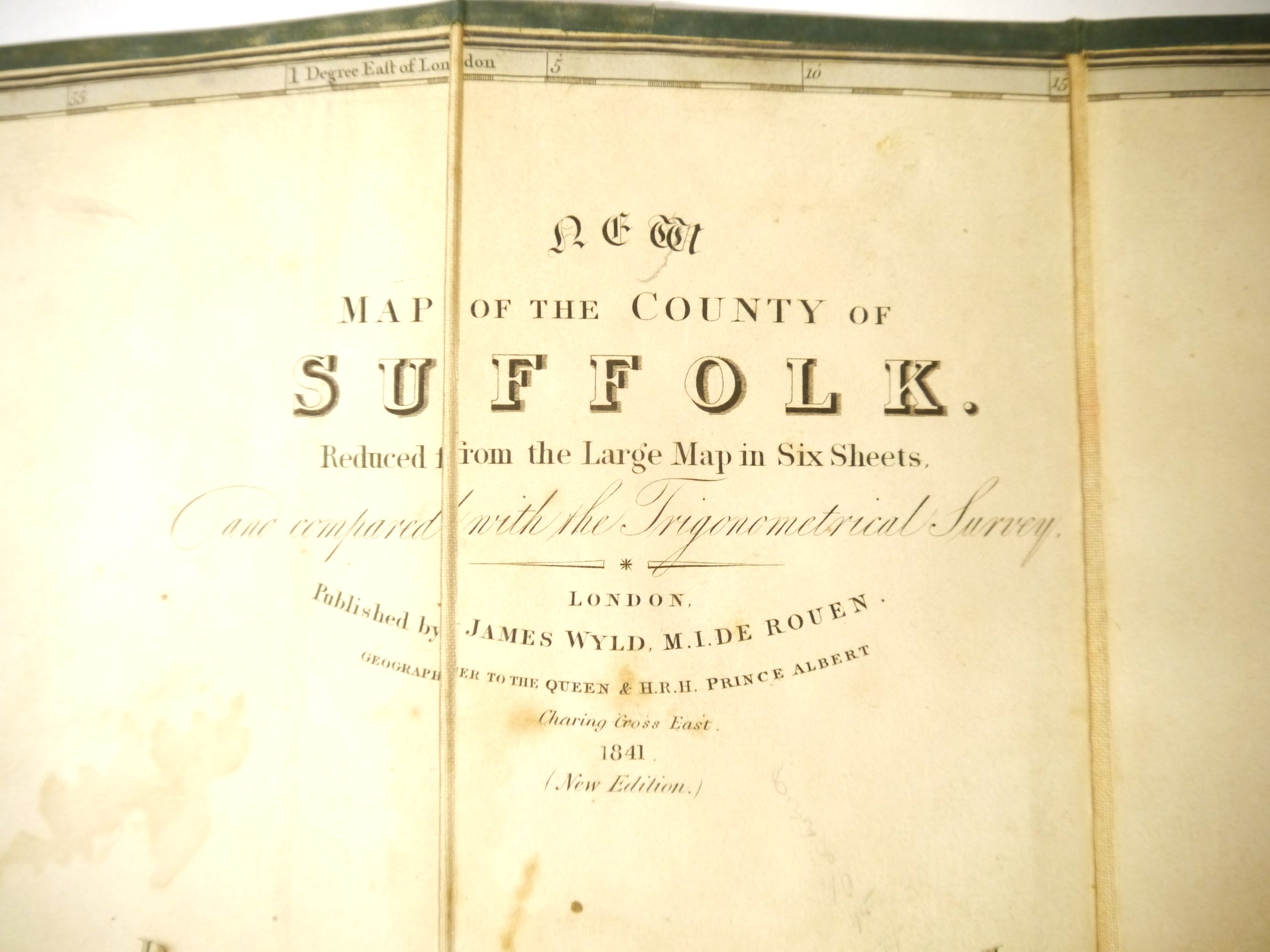 James Wyld (published):'A new Map of the County of Suffolk. - Image 2 of 3